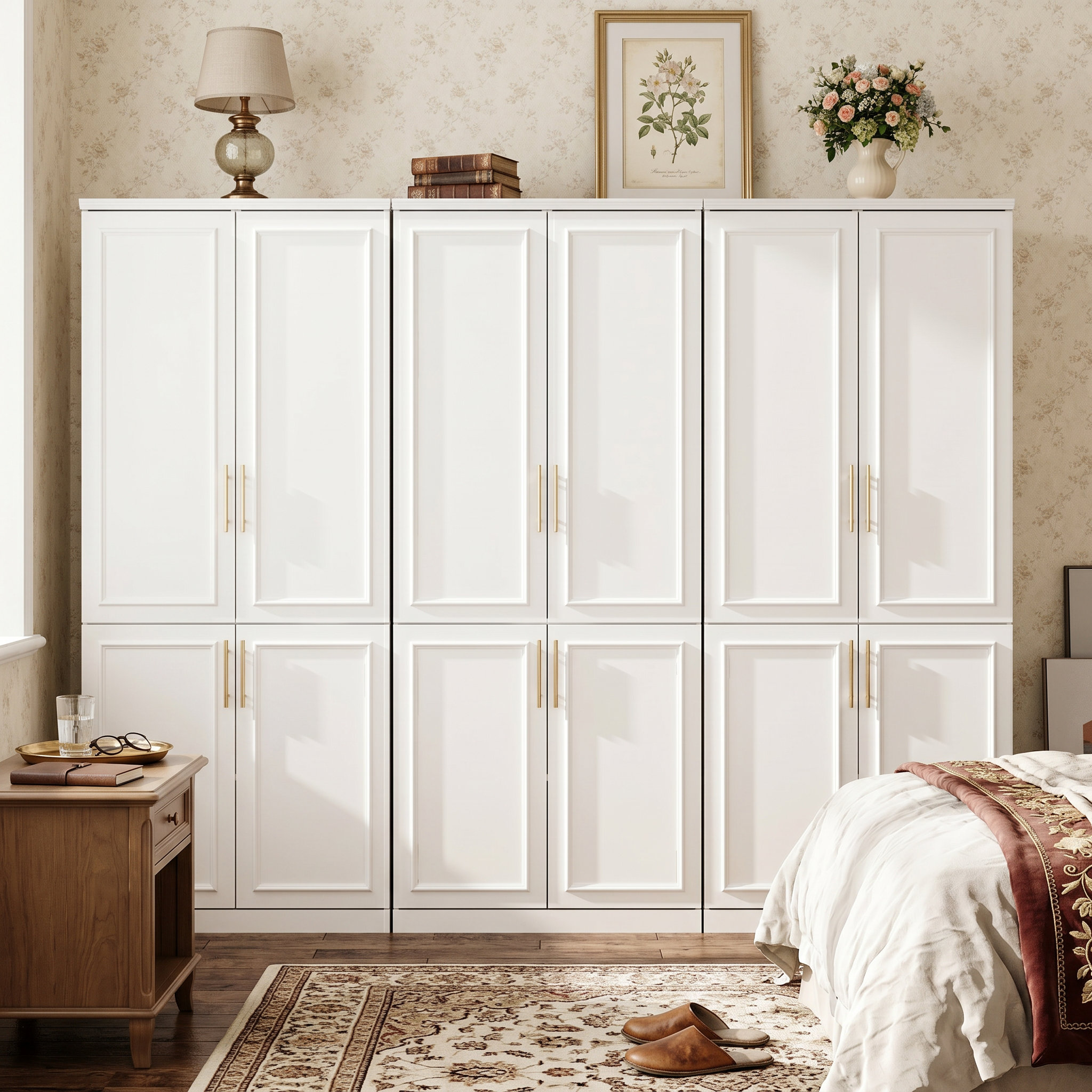 Latitude Run® Akole 95.1” Wide Co-Room Closet Armoire & Reviews